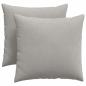 Preview: Sofakissen 2 stk. Stoff Hellgrau 45 x 45 cm