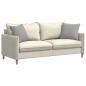 Preview: Sofakissen 2 stk. Stoff Hellgrau 45 x 45 cm