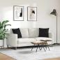 Preview: Sofakissen 2 stk. Stoff Schwarz 45 x 45 cm
