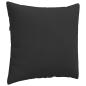 Preview: Sofakissen 2 stk. Stoff Schwarz 45 x 45 cm