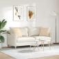 Preview: Sofakissen 2 stk. Stoff Creme 45 x 45 cm