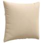 Preview: Sofakissen 2 stk. Stoff Creme 45 x 45 cm