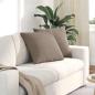 Preview: ARDEBO.de - Sofakissen 2 stk. Stoff Taupe 50 x 50 cm