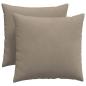 Preview: Sofakissen 2 stk. Stoff Taupe 50 x 50 cm
