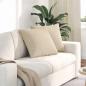 Preview: ARDEBO.de - Sofakissen 2 stk. Stoff Creme 50 x 50 cm
