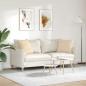 Preview: Sofakissen 2 stk. Stoff Creme 50 x 50 cm