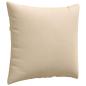 Preview: Sofakissen 2 stk. Stoff Creme 50 x 50 cm