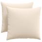 Preview: Sofakissen 2 stk. Stoff Beige 50 x 50 cm