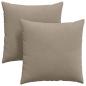 Preview: Sofakissen 2 stk. Stoff Taupe 60 x 60 cm
