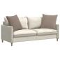 Preview: Sofakissen 2 stk. Stoff Taupe 60 x 60 cm