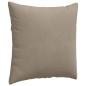 Preview: Sofakissen 2 stk. Stoff Taupe 60 x 60 cm
