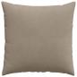 Preview: Sofakissen 2 Stück Taupe 80 x 80 cm Stoff