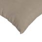 Preview: Sofakissen 2 Stück Taupe 80 x 80 cm Stoff