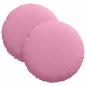 Preview: Sitzkissen 2 stk. Stoff Rosa Ø30 x 13 cm