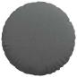 Preview: Sitzkissen 2 Stk. Stoff Dunkelgrau Ø40 x 13 cm