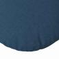Preview: Sitzkissen 2 Stk. Stoff Blau Ø40 x 13 cm