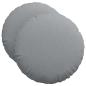 Preview: Sitzkissen 2 stk. Stoff Hellgrau Ø50 x 19 cm