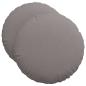 Preview: Sitzkissen 2 stk. Stoff Taupe Ø50 x 19 cm