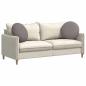Preview: Sitzkissen 2 stk. Stoff Taupe Ø50 x 19 cm