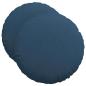 Preview: Sitzkissen 2 stk. Stoff Blau Ø50 x 19 cm