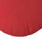 Preview: Sitzkissen 2 Stk. Stoff Rot Ø50 x 19 cm
