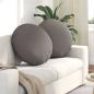 Preview: ARDEBO.de - Sitzkissen 2 stk. Stoff Taupe Ø80 x 29 cm