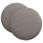 Preview: Sitzkissen 2 stk. Stoff Taupe Ø80 x 29 cm
