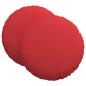Preview: Sitzkissen 2 stk. Stoff Rot Ø80 x 29 cm