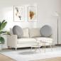 Preview: Sitzkissen 2 stk. Stoff Wolkengrau Ø80 x 29 cm