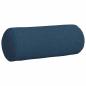 Preview: Bolsterkissen 2 stk. Stoff Blau Ø 15 x 40 cm