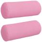 Preview: Bolsterkissen 2 stk. Stoff Rosa Ø 15 x 40 cm