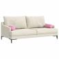 Preview: Bolsterkissen 2 stk. Stoff Rosa Ø 15 x 40 cm