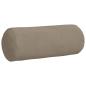Preview: Bolsterkissen 2 stk. Mikrofaserstoff Taupe Ø 15 x 40 cm