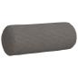 Preview: Bolsterkissen 2 stk. Cordstoff Hellgrau Ø 15 x 40 cm