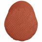Preview: Bolsterkissen 2 Stück Rot-Orange Ø 15 x 40 cm Cordstoff