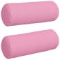 Preview: Bolsterkissen 2 stk. Stoff Rosa Ø 25 x 70 cm