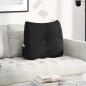 Preview: ARDEBO.de - Rücken Kissen Schwarz 60 x 24 x 50 cm Stoff