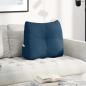 Preview: ARDEBO.de - Rücken Kissen Blau 60 x 24 x 50 cm Stoff