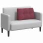 Preview: Rücken Kissen Weinrot 80 x 24 x 50 cm Stoff