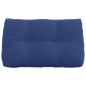 Preview: Rücken Kissen Polizeiblau 80 x 24 x 50 cm Samt