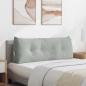Preview: ARDEBO.de - Rückenkissen Hellgrau 120 x 24 x 50 cm Samt