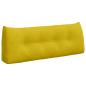 Preview: Rückenkissen Gelb 120 x 24 x 50 cm Samt