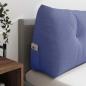 Preview: Rücken Kissen Jeans blau 140 x 24 x 50 cm Stoff