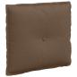 Preview: Rückenkissen Braun 50 x 19 x 45 cm Stoff