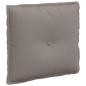Preview: Rückenkissen Taupe 50 x 19 x 45 cm Stoff