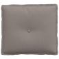 Preview: Rückenkissen Taupe 50 x 19 x 45 cm Stoff