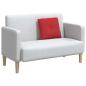 Preview: Rückenkissen Rot 50 x 19 x 45 cm Stoff