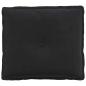Preview: Rücken Kissen Schwarz 50 x 45 cm Cordstoff