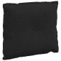 Preview: Rückenkissen Schwarz 60 x 19 x 50 cm Stoff