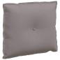 Preview: Rückenkissen Taupe 60 x 19 x 50 cm Stoff
